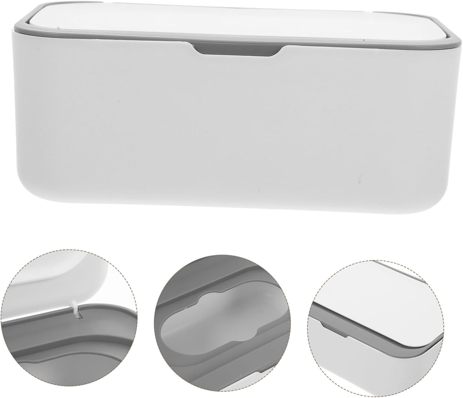 Tissue Box Cover Wipe Box Dispenser Desktop Holder Tissue Storage Wipes Container image number 1