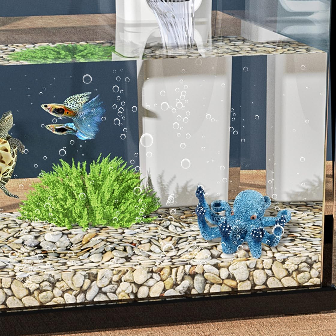 Hyzaphix Octopus Aquarium Ornaments Glowing Fish Tank Decorations Artificial Resin Octopus Marine Animal Figurine Ocean Sea Animals Figures for Landscape Decor, Home Table Decoration (Octopus) image number 3