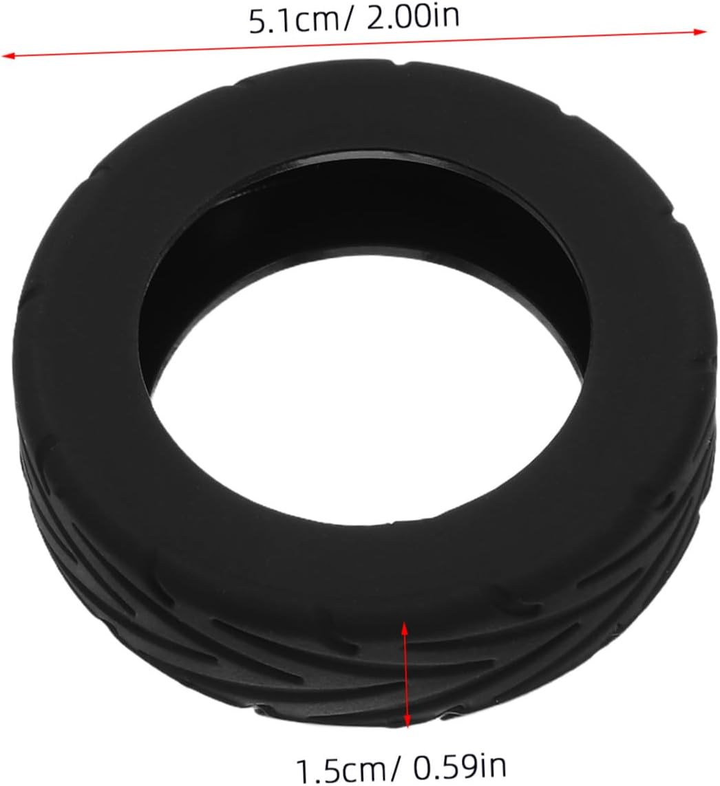 WATIIFUFU 16Pcs Shock Absorption Luggage Wheel Covers Noise Reducing Suitcase Wheel Protectors Nonslip Casters Protectors for Travel Black image number 1