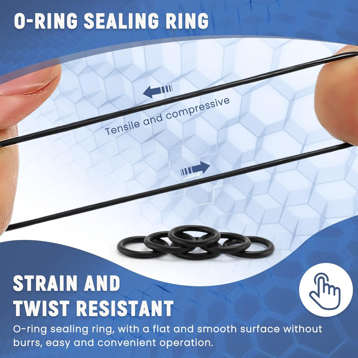 Domoi 10 Pieces 32Mm OD 25Mm Inner Od. Black Nitrile Rubber O Ring Oil Seal Ring image number 3