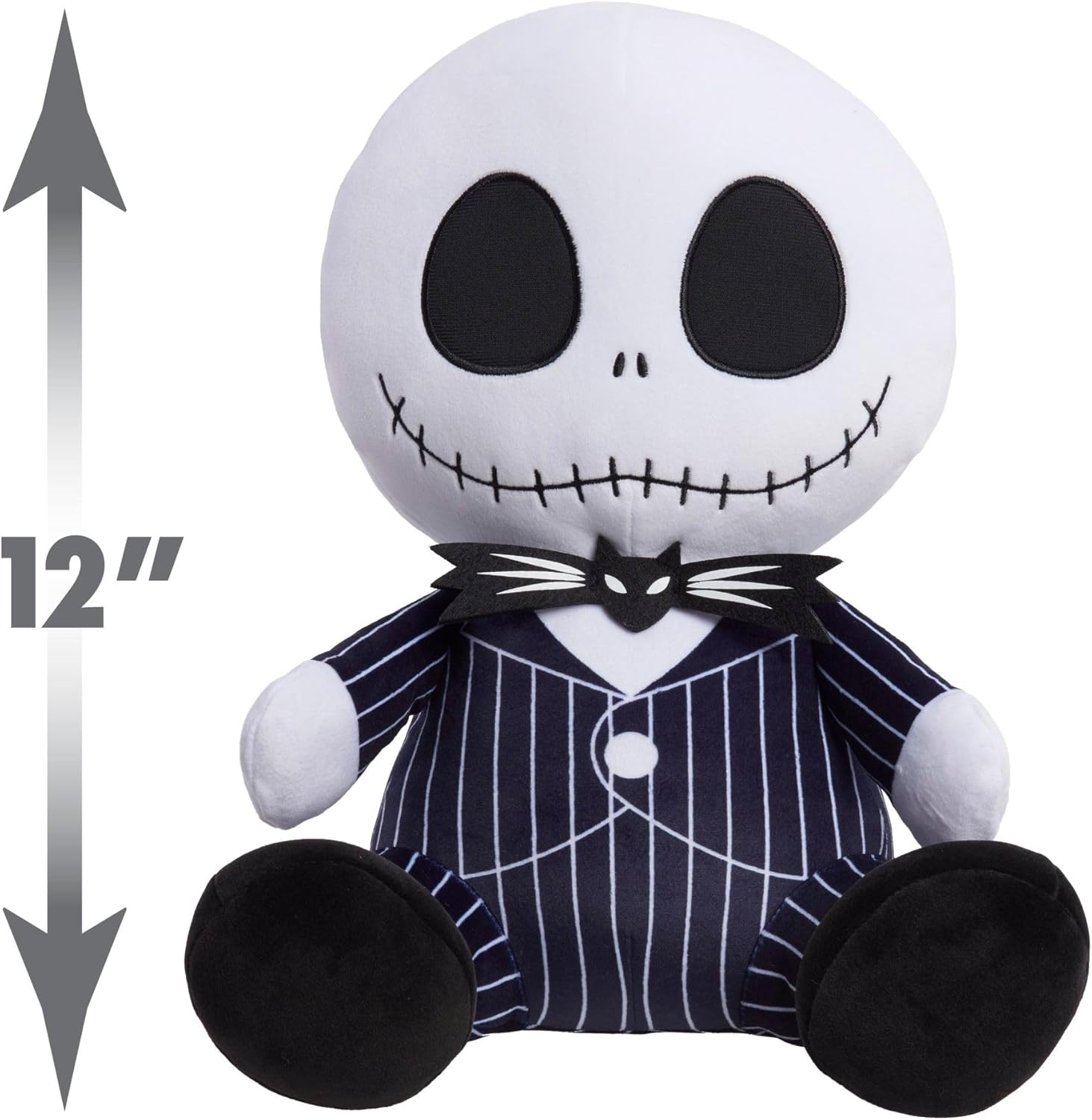 Disney Tim Burton&rsquo;S the Nightmare before Christmas Jack Skellington Comfort Weighted Plush, Kids Toys for Ages 3 up by Just Play image number 1