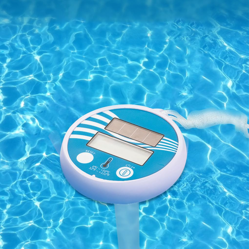 Easy Read Pool Thermometer Solar Powered Waterproof Pool Thermometer Floating Easy Read Digital Pool Thermometer