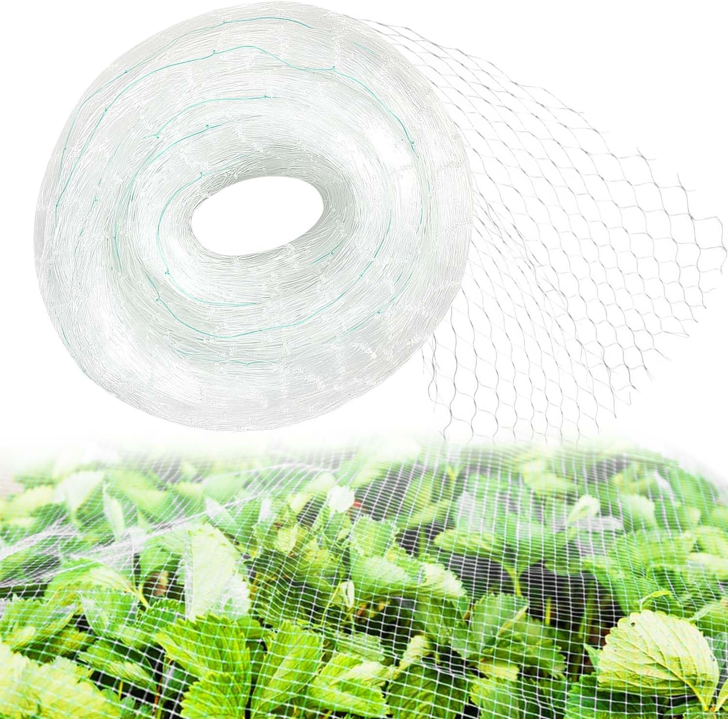 Lovesmile Cat Protection Net, 118 X 393.7 in Bird Protection Net, Tight Mesh, Pigeon Net, Mesh Size 0.98 X 0.98 Inches, Tear-Resistant, Reusable, No Drilling, for Garden, Balcony, Vegetable Gardens Or image number 2