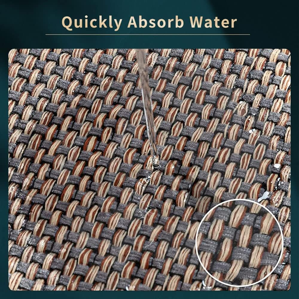 2 PCS Kitchen Rugs Washable, Non-Slip Kitchen Mats Natural Rubber Kitchen Mats for Floor Runner Rugs Set for Kitchen Floor Front of Sink, Hallway, Laundry Room (Grey) - Grey image number 3