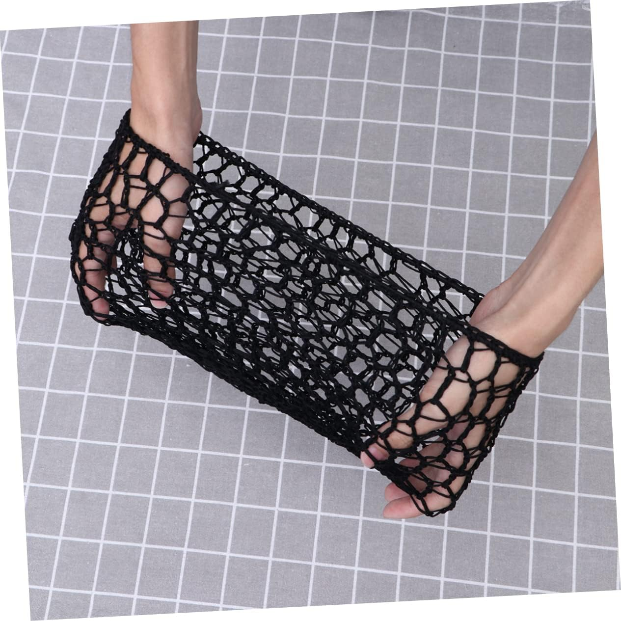 SHERCHPRY Breathable Rayon Hair Net Snood Bands for Sleeping Stretchy Elastic Hair Net Cover Fits for Reenacting Great Present for Family and Friends Black - Red image number 4