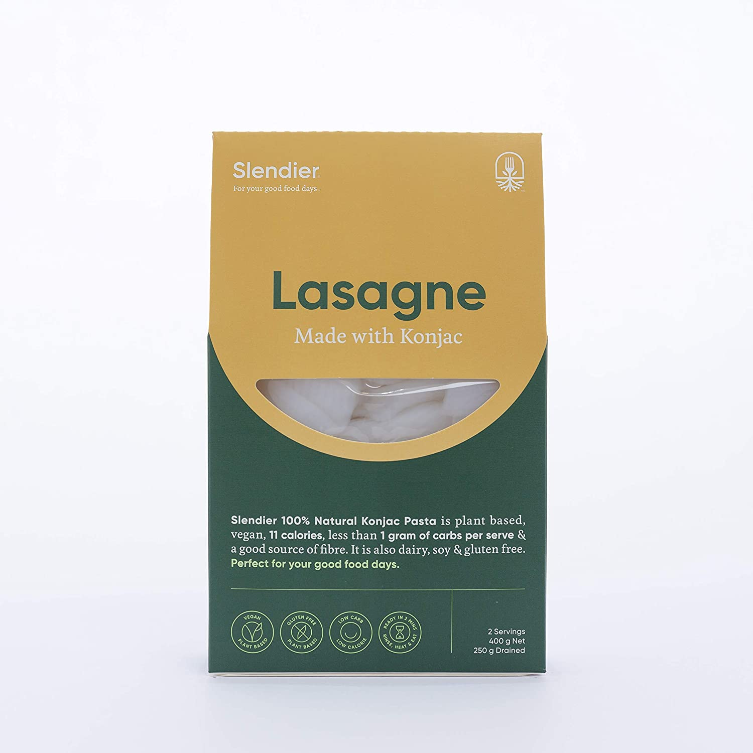 Slendier Konjac Pasta Lasagne Sheets 400 G image number 1