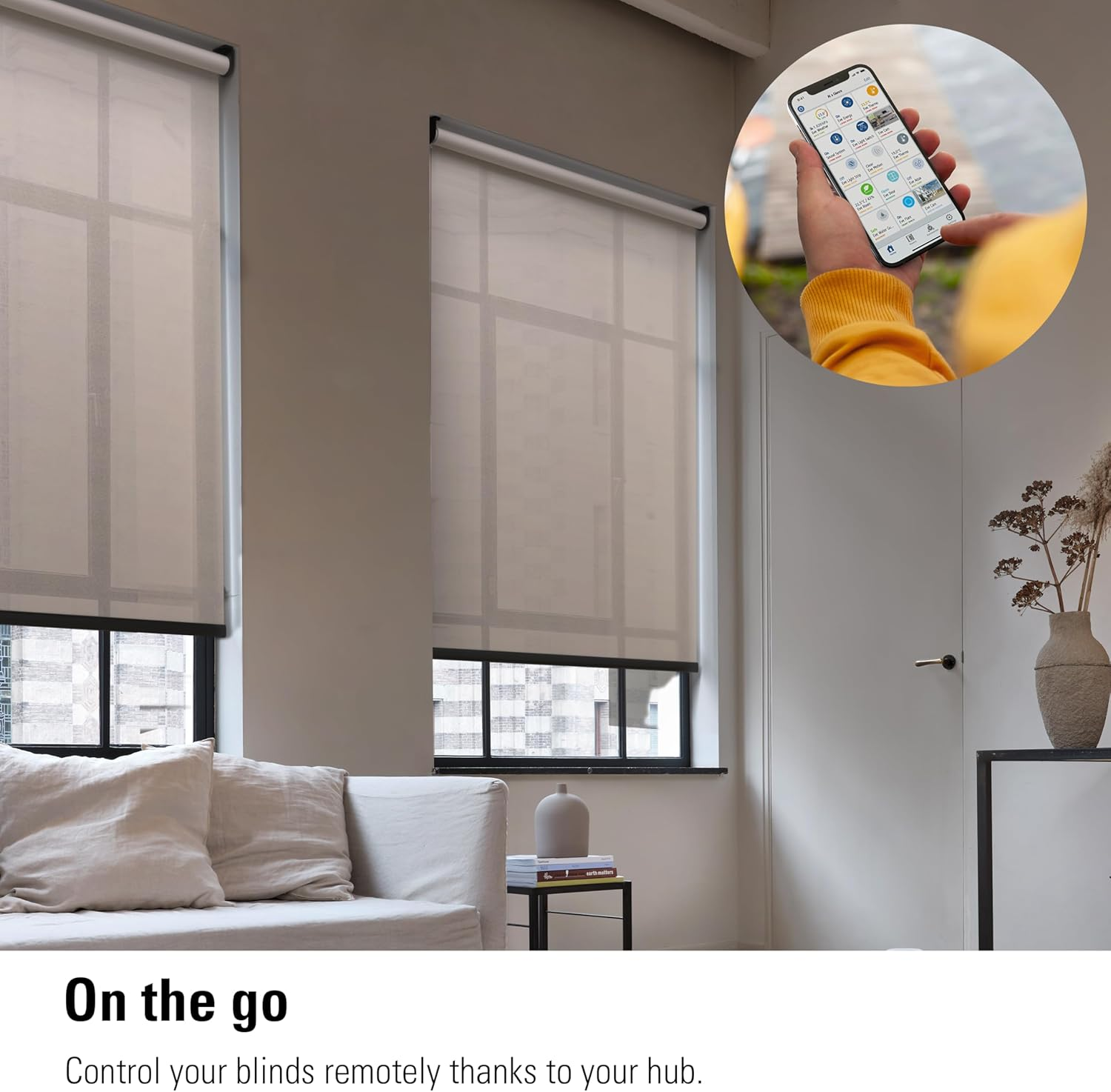 Eve Motionblinds Upgrade Kit for Roller Blinds (Matter) &ndash; Motor to Upgrade Existing Indoor Blinds, Open/Close Automatically, Control via Voice/App, Schedules & Scenes, Requires Thread Border Router image number 4