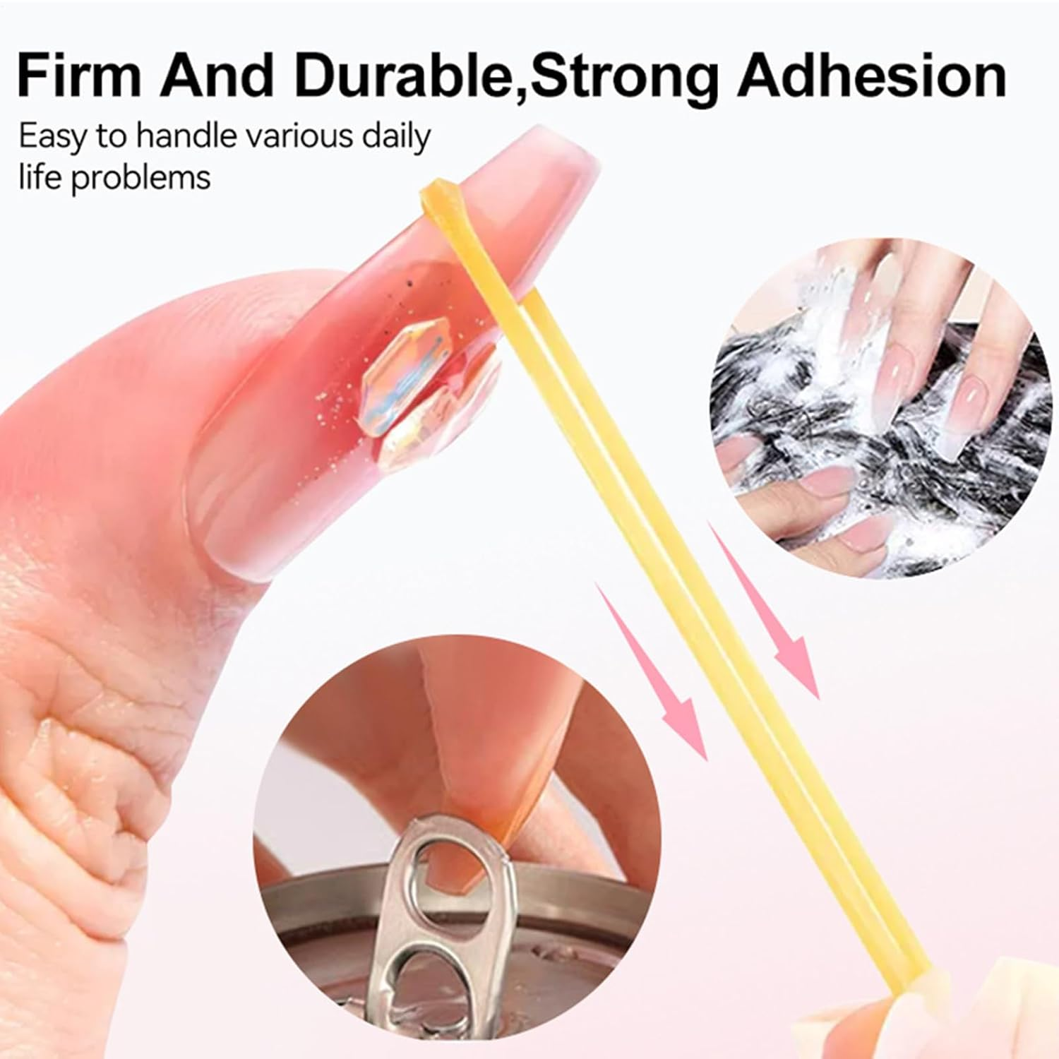 Yulokdwi Solid Nail Glue and Remover | Gel Polish Base Removal Set - Women Manicure Kit with UV Lamp for Bridal Work Summer Home Girls Christmas Salon Party Travel School Wedding image number 5