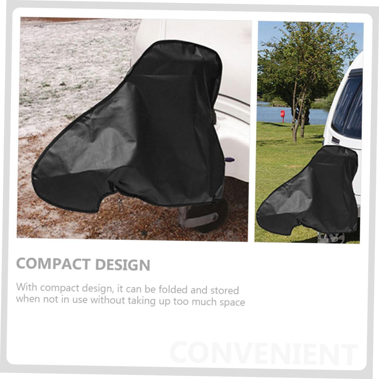 Oxford Cloth Trailer Hitch Cover Protective Drawbar Cap for Caravan and Trailer Hook Connector Weather-Resistant Tow Coupling Protector image number 5
