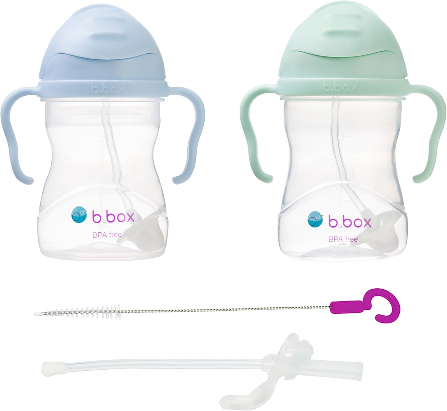 Sippy Cup 2 Peak + Replacement Straw Cleaner