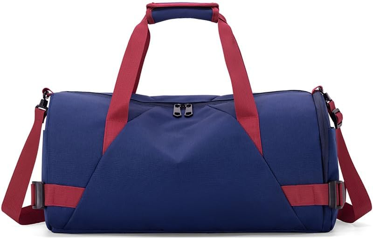 FALAZAR Duffle Bag for Men Women 35L Waterproof Travel Duffel Bag with Shoes Compartment Lightweight Sport Gym Bag with Wet Pocket Weekender Overnight Bags,Blue