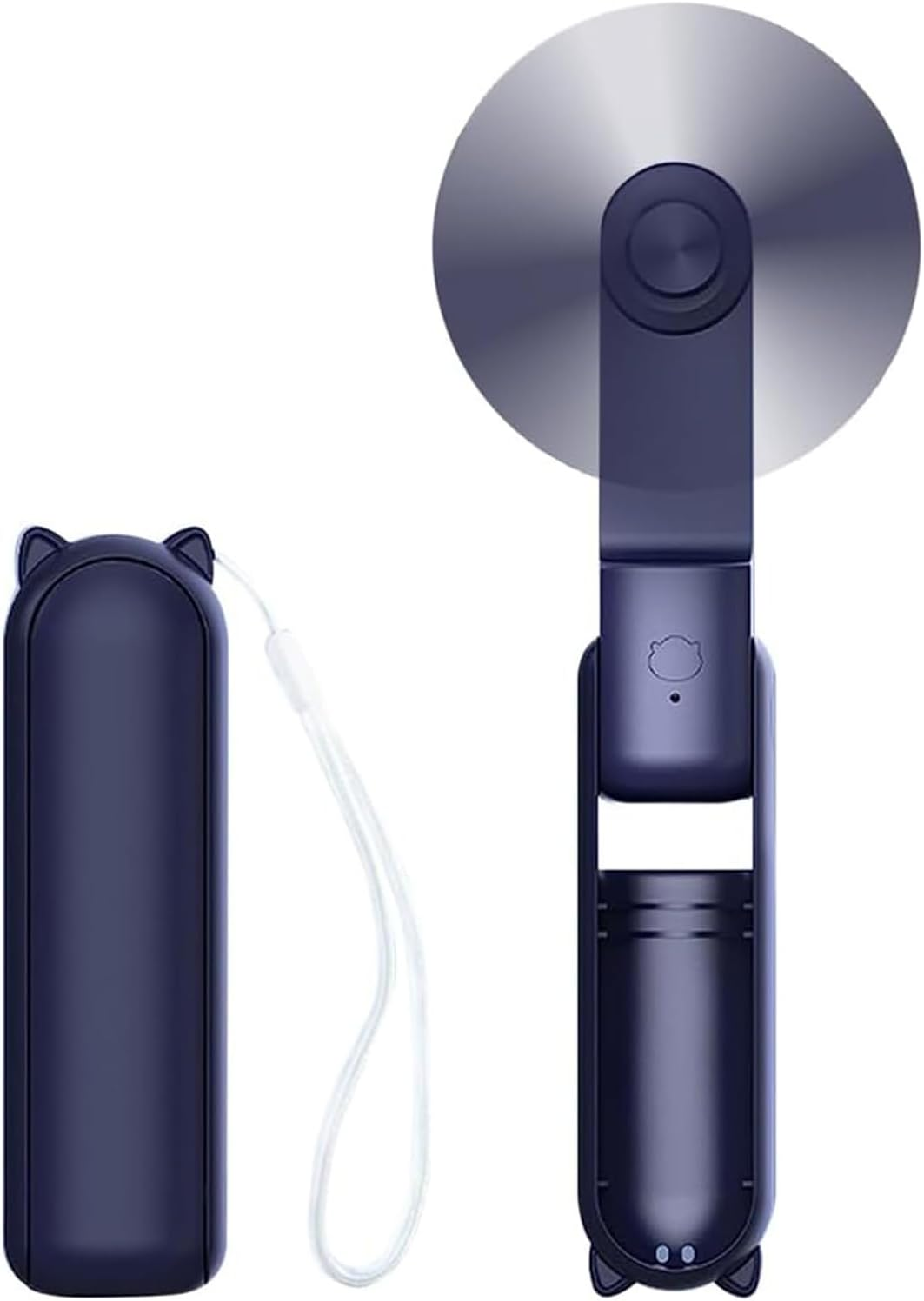 Portable Handheld Fan, Foldable Small Fan, Mini Hand Held Fan with USB Rechargeable, Personal Fan for Girls Women Fan for Home, Office, Indoor, Outdoor, Travelling (Pink)