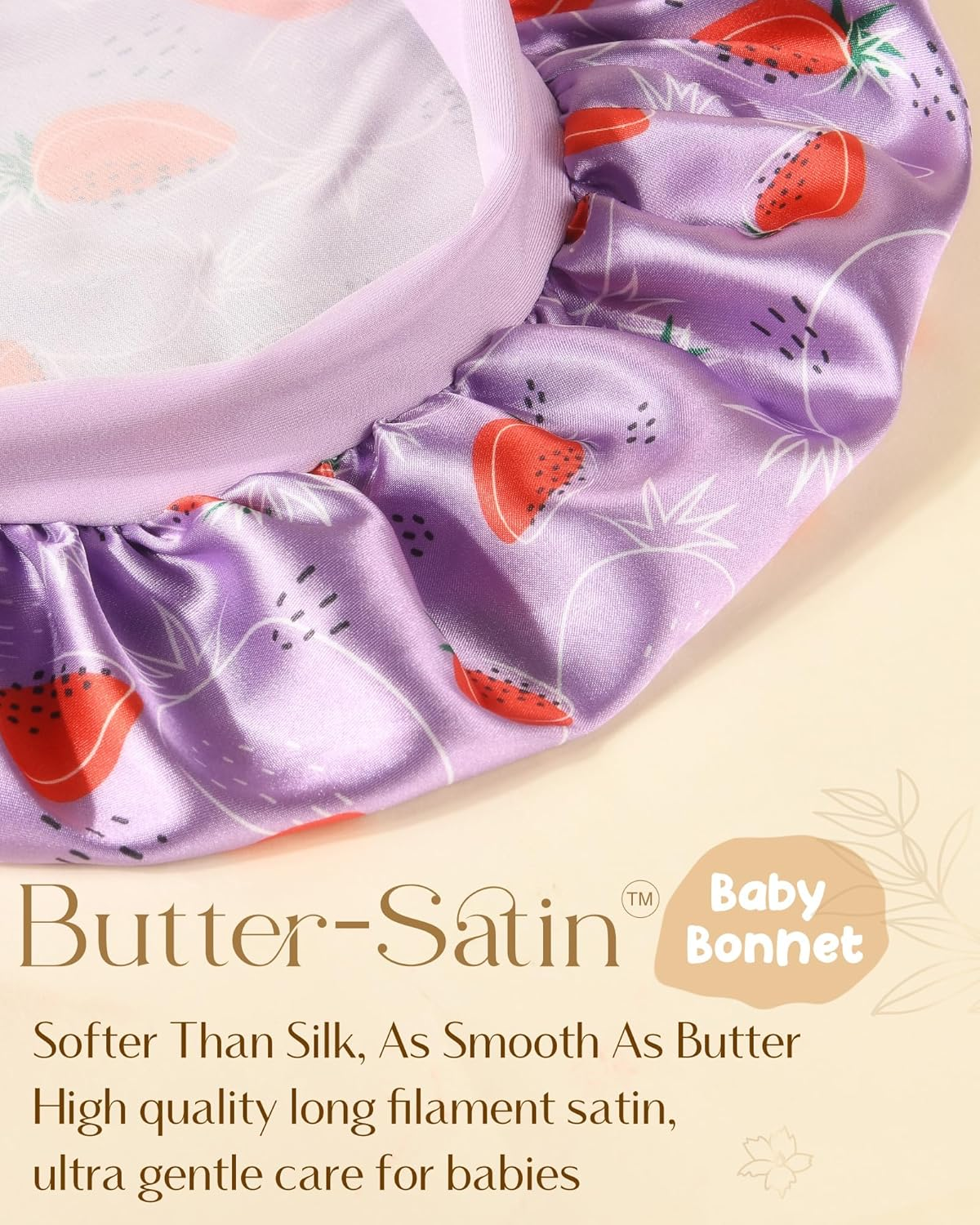 Satin Bonnet Sleep Cap for Black Women - Adjutable Silk Bonnet for Curly Hair image number 3