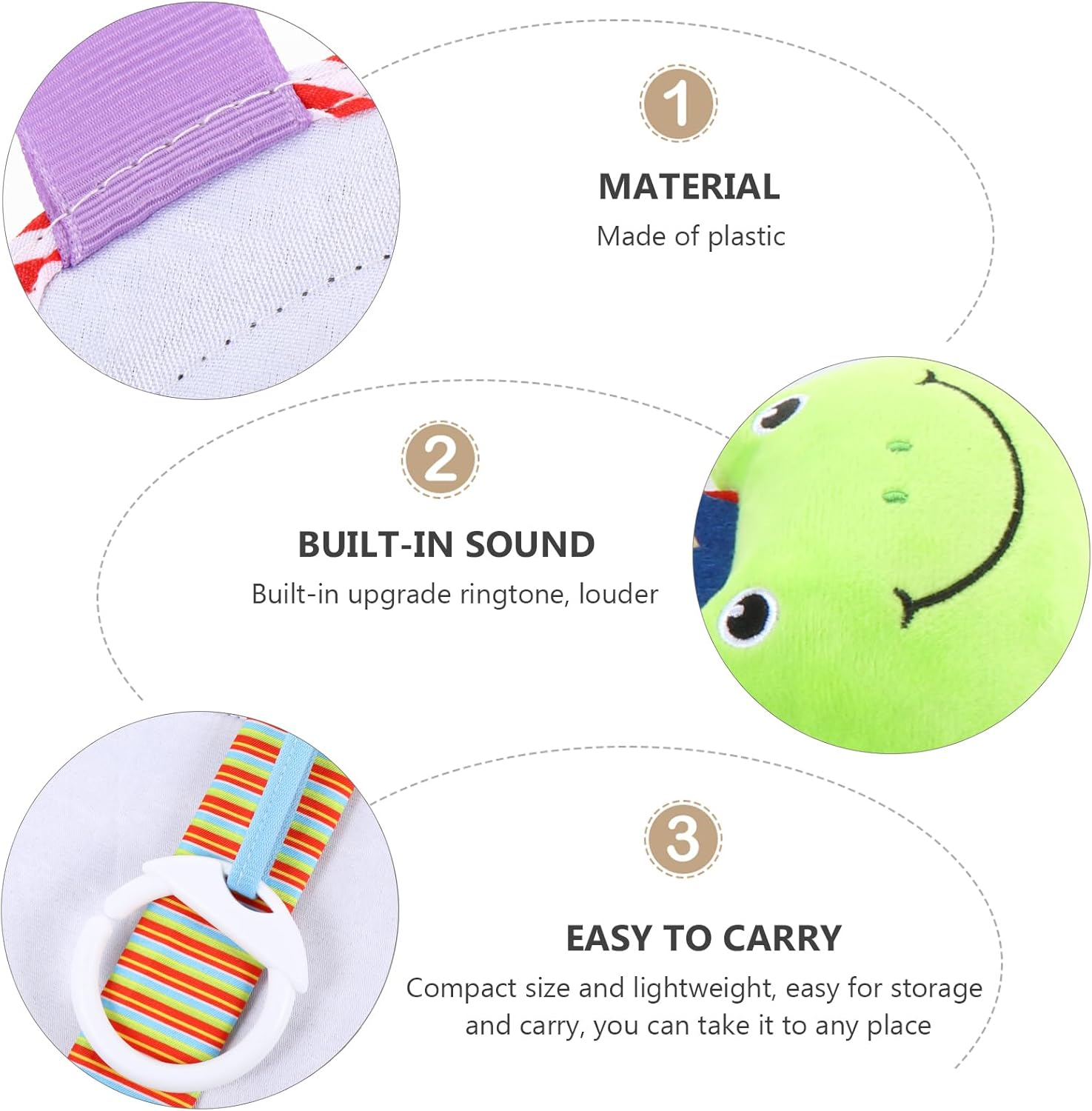 Vaguelly Safety Mirror Carseat Stroller Childrens Toys Hanging Rattles Mirror Rear Facing Toy for for Infants S Plastic Back Distorting