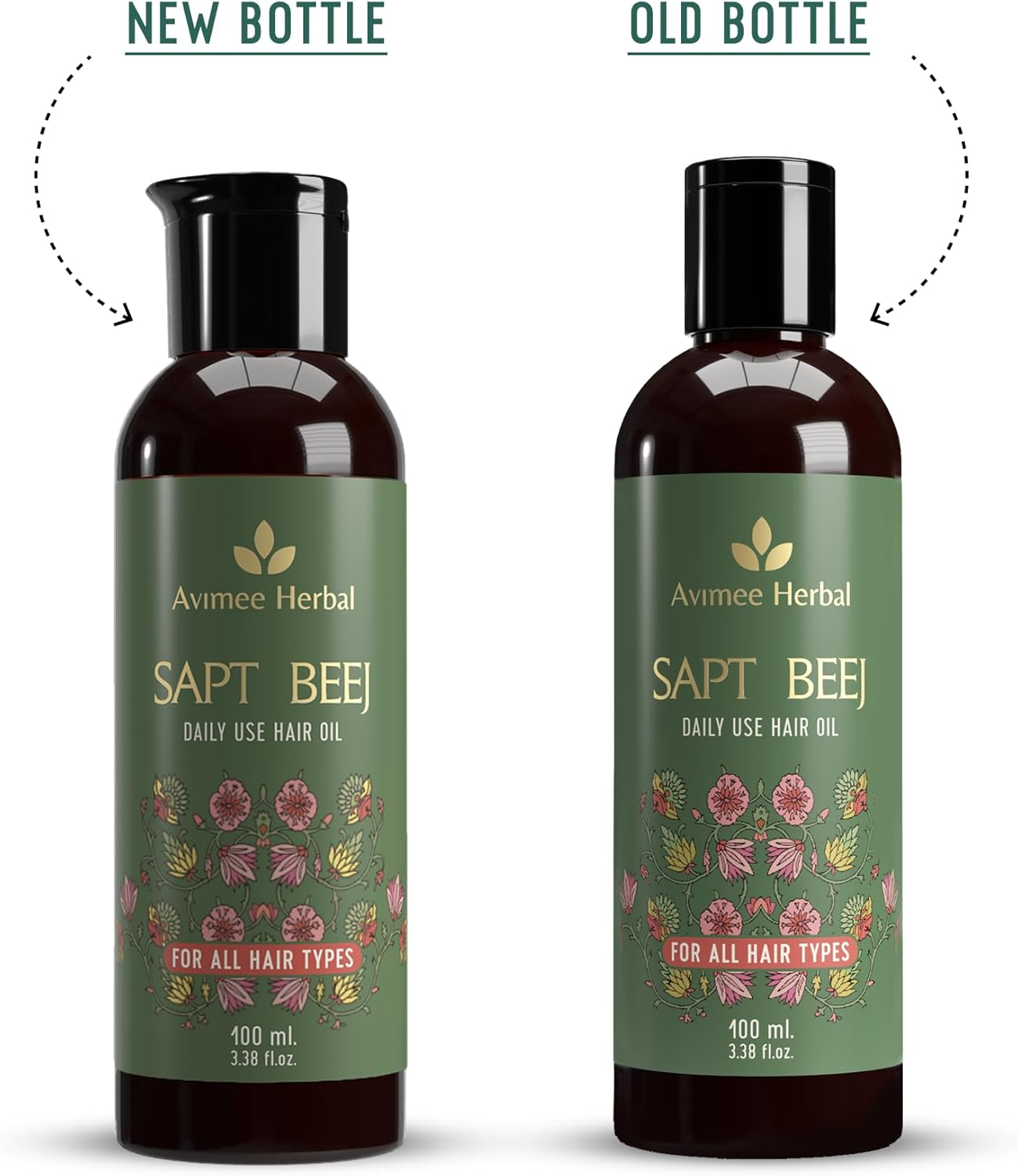 AVIMEE Herbalsapt Beej Hair Oil | Packed with Goodness of 7 Seeds in One | Your Daily Hair Oil | Non Greasy Non Oily | Mineral Oil Free | 100Ml image number 3
