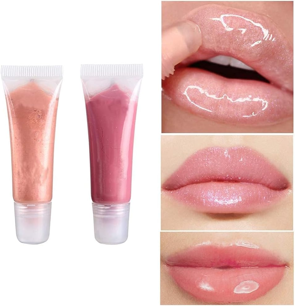 6Pcs Lip Gloss Tubes 8Ml Clear Soft Empty Lip Balm Containers Refillable Mini Cosmetic Tubes for Comestic Makeup and Travel Toiletries, Clear image number 1