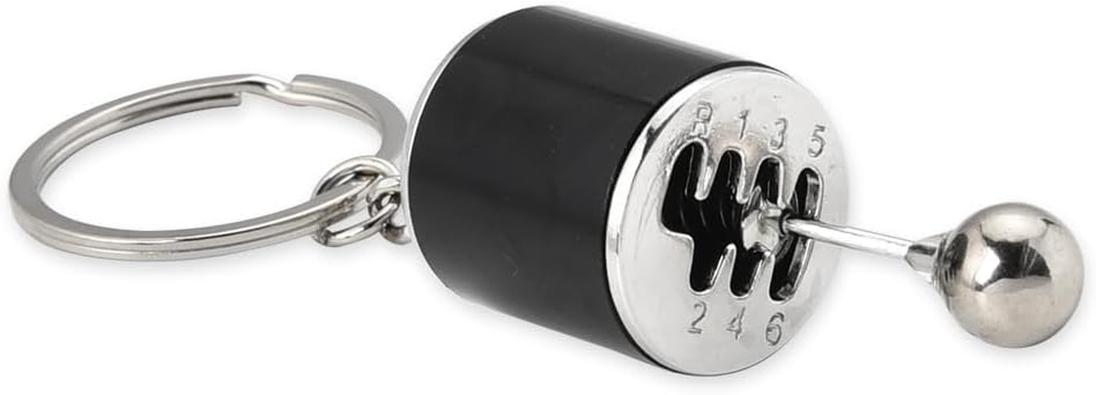 Gear Shifter Keychain Gifts for Drivers Racer Bus Truck Driver Chauffeur Mini Car Parts Accessories Gifts for Car Lovers Metal Manual 6 Speed Gearbox Transmission Key Chains for Men Car Keys image number 2