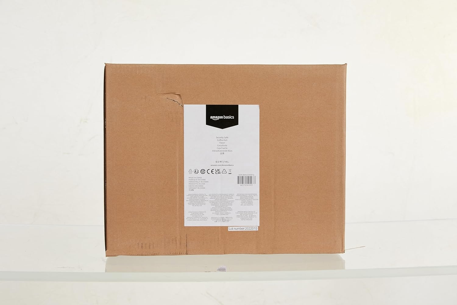 Amazon Basics Steel Security Safe and Lock Box with Electronic Keypad - Secure Cash, Jewelry, ID Documents, 14 Litres, 35Cm W X 35Cm D X 25Cm H, Black image number 6