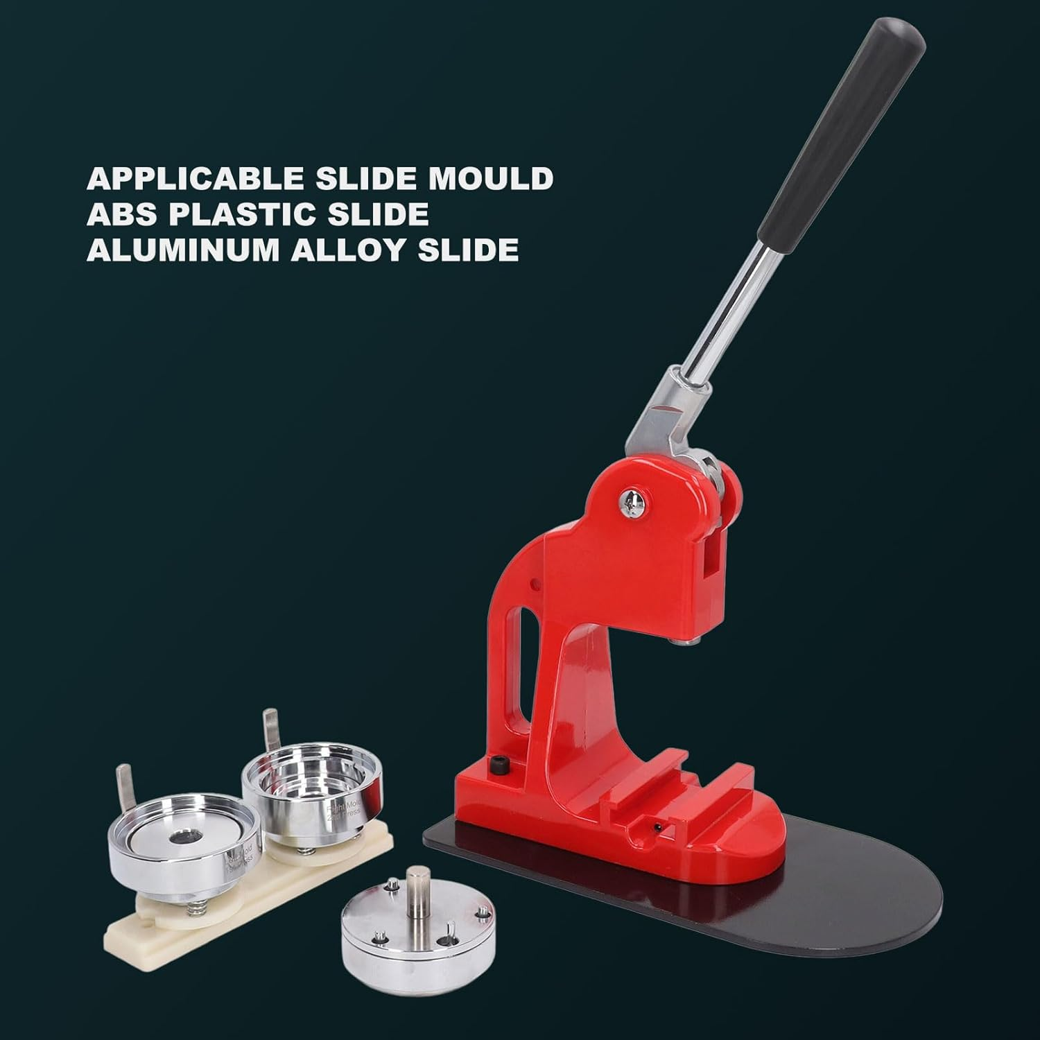 Button Maker Machine, 25/32/58Mm Pin Maker Machine, Portable Button Press Machine with 100 Button Parts Supplies, Badge Press Machine for Children DIY Gifts and Christmas (32Mm) image number 2