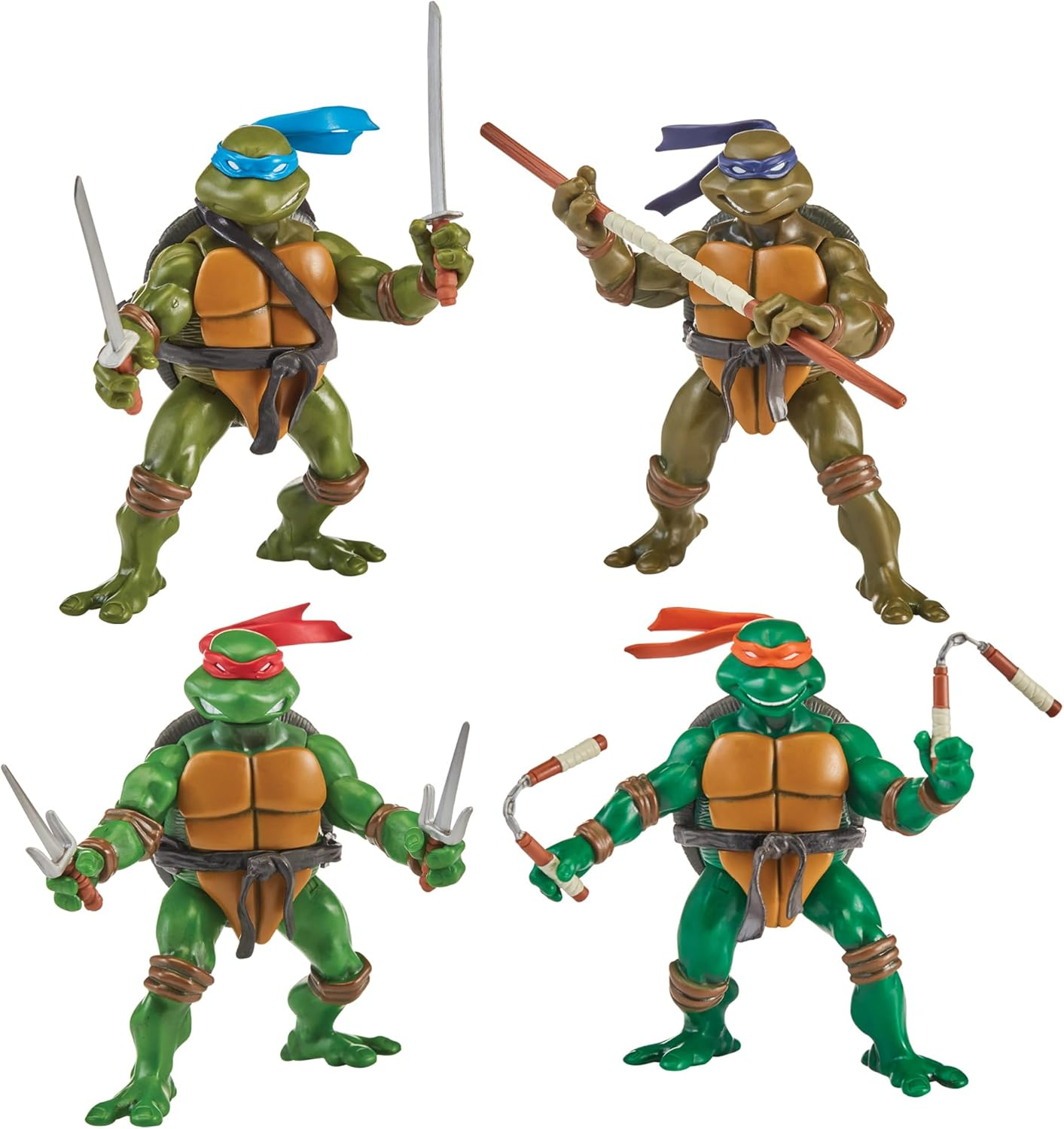TMNT Classic Turtle Figures Asst 4Pk Bundle 2003 image number 3