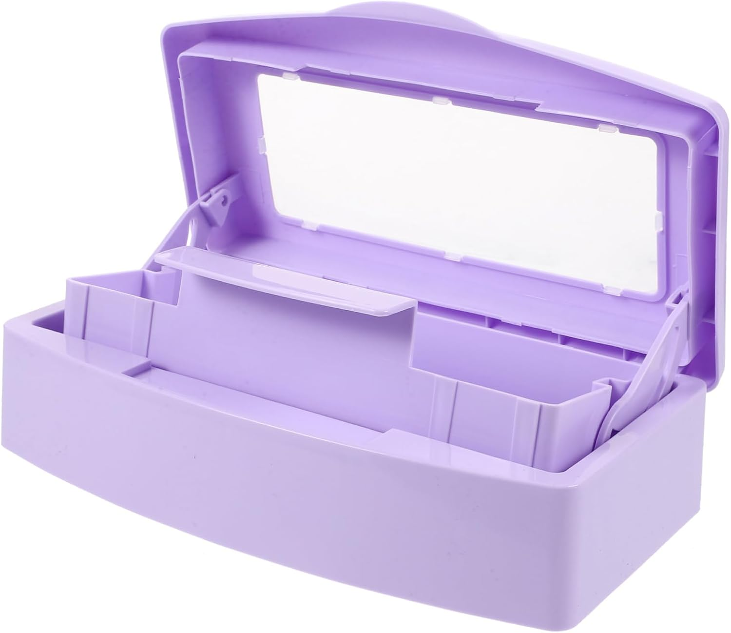 CALLARON Nail Tool Cleaning Tray Durable Manicure Tool Sterilizer Box for Professional Home Use for Eyelash Tweezers and Salon Tools Leak Storage Organizer