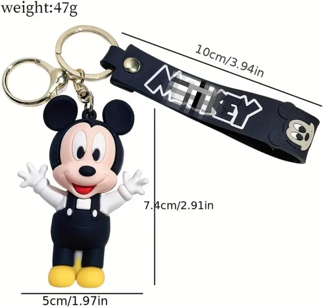 Mouse Keychains for Girls Boys, Cute Pendant Keychains Accessories, Kawaii Key Ring Purse Backpack, Key Wristlet Key Car image number 1