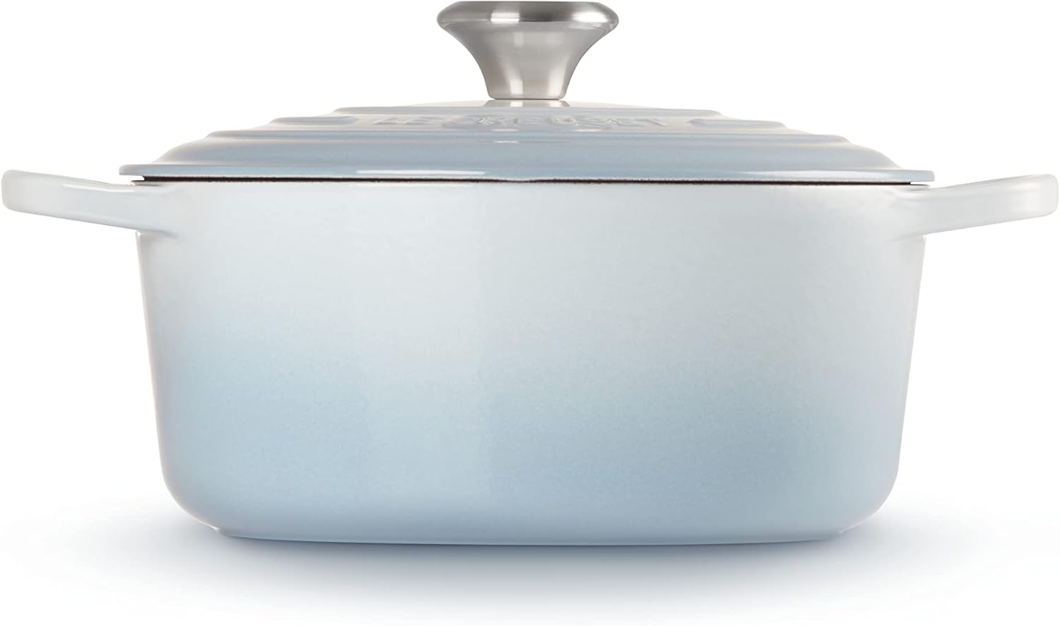 Le Creuset Signature Cast Iron round Casserole 26Cm - 5.3L Coastal Blue image number 2