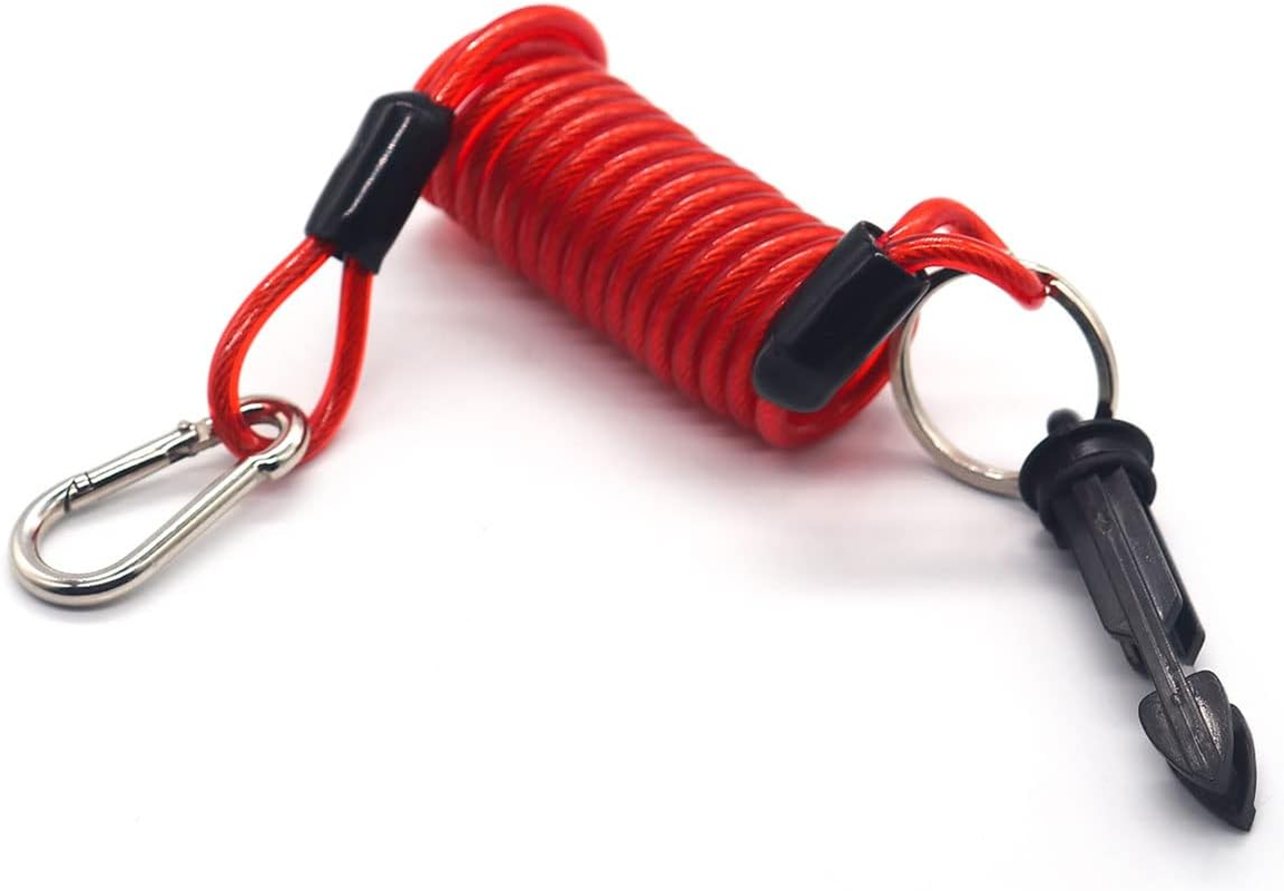 Trailer Breakaway Cable - 4 Foot Breakaway Cable and Pin for Breakaway Switch - Stainless Steel Spring Towing Coiled Wire,Safety Cables Strap (4 Foot-1Pack) image number 6