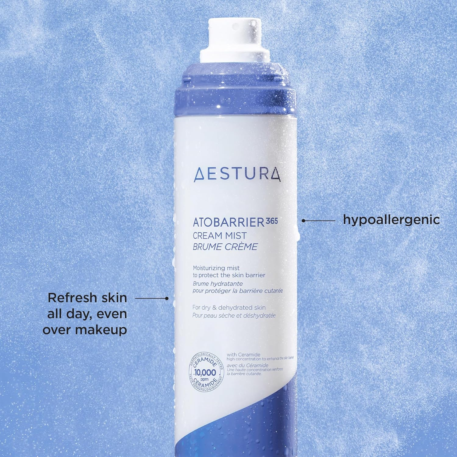 AESTURA ATOBARRIER365 CREAM MIST | Face Mist with 10,000Ppm Ceramides | Moisture Barrier Support, Ultra-Fine Hydrating Spray Toner Suitable for Dry Skin, 120Ml