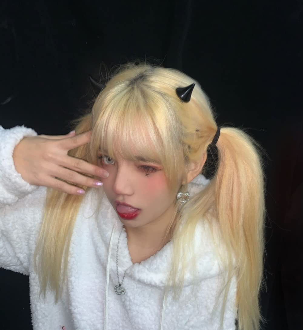 Halloween Horns Devil Horn Clips for Hair Barettes Hairpins Devil Horns Clip on Halloween Costumes for Women Girls Colorful Devil Halloween Hair Accessories for Women