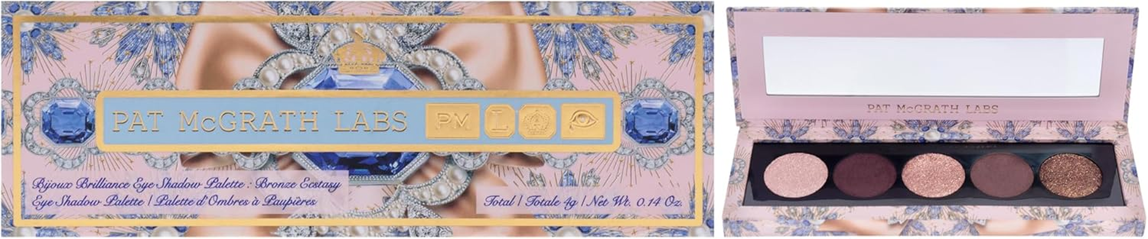 Bijoux Brilliance Eye Shadow Palette - Bordeaux Bliss by Pat Mcgrath Labs for Women - 0.14 Oz Eye Shadow