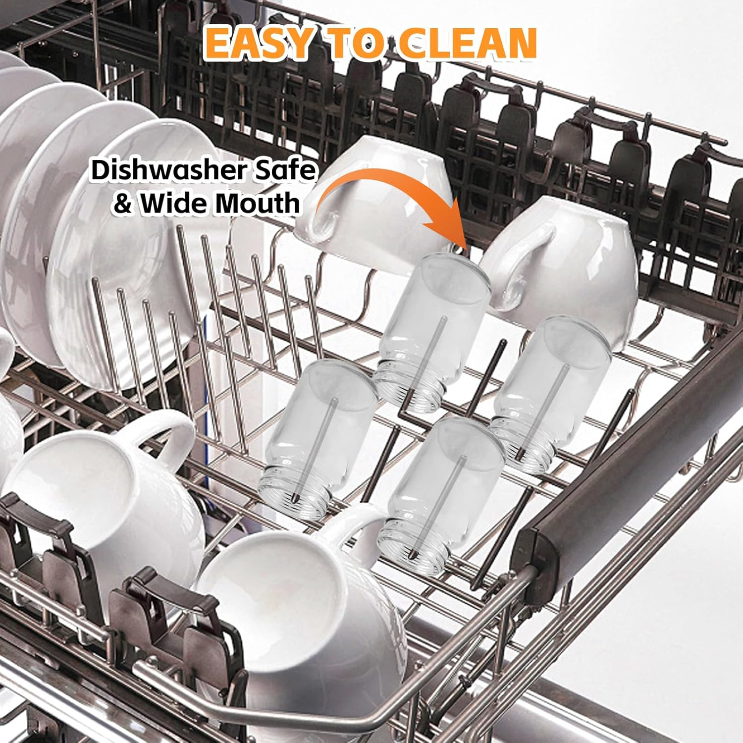 Fayrvind 16 Pack 2 Oz Glass Juice Bottles, Small Containers Shot Bottles with Lids & Stainless Steel Funnels for Travel Liquids Juicing Juice Cold Brew Bottles Smoothie Jars Homemade Beverages Bottle image number 3