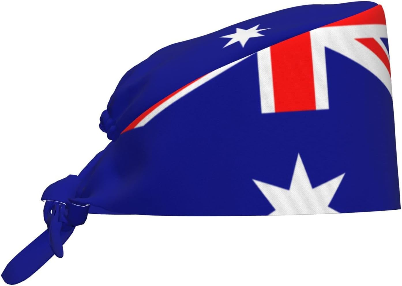 WHJDPP Australian Flag Printing Cleaning Working Cap Chef Hat for Women and Men, for Surgical, Nursing Black image number 1