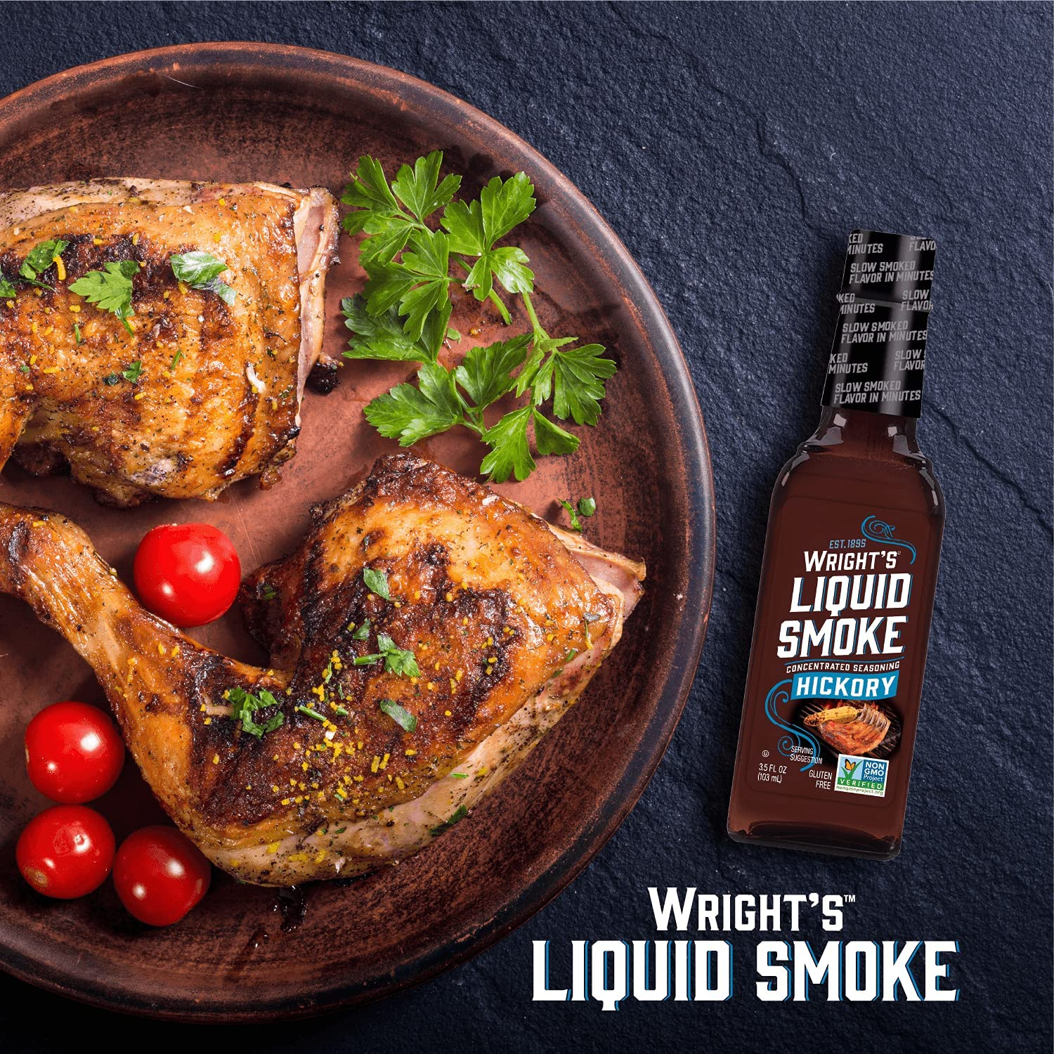 Wrights Liquid Smoke Hickory Seasoning, 103 M image number 3