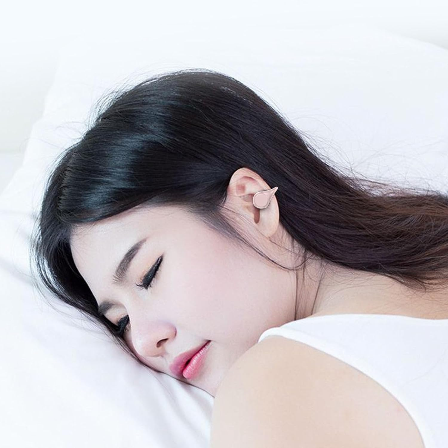 Wireless Hifi Headphones with Open Ear and Power Indicator, Safe and Comfortable, Wireless Connection, Long Standby Time, Lightweight and Portable (Pink) image number 4