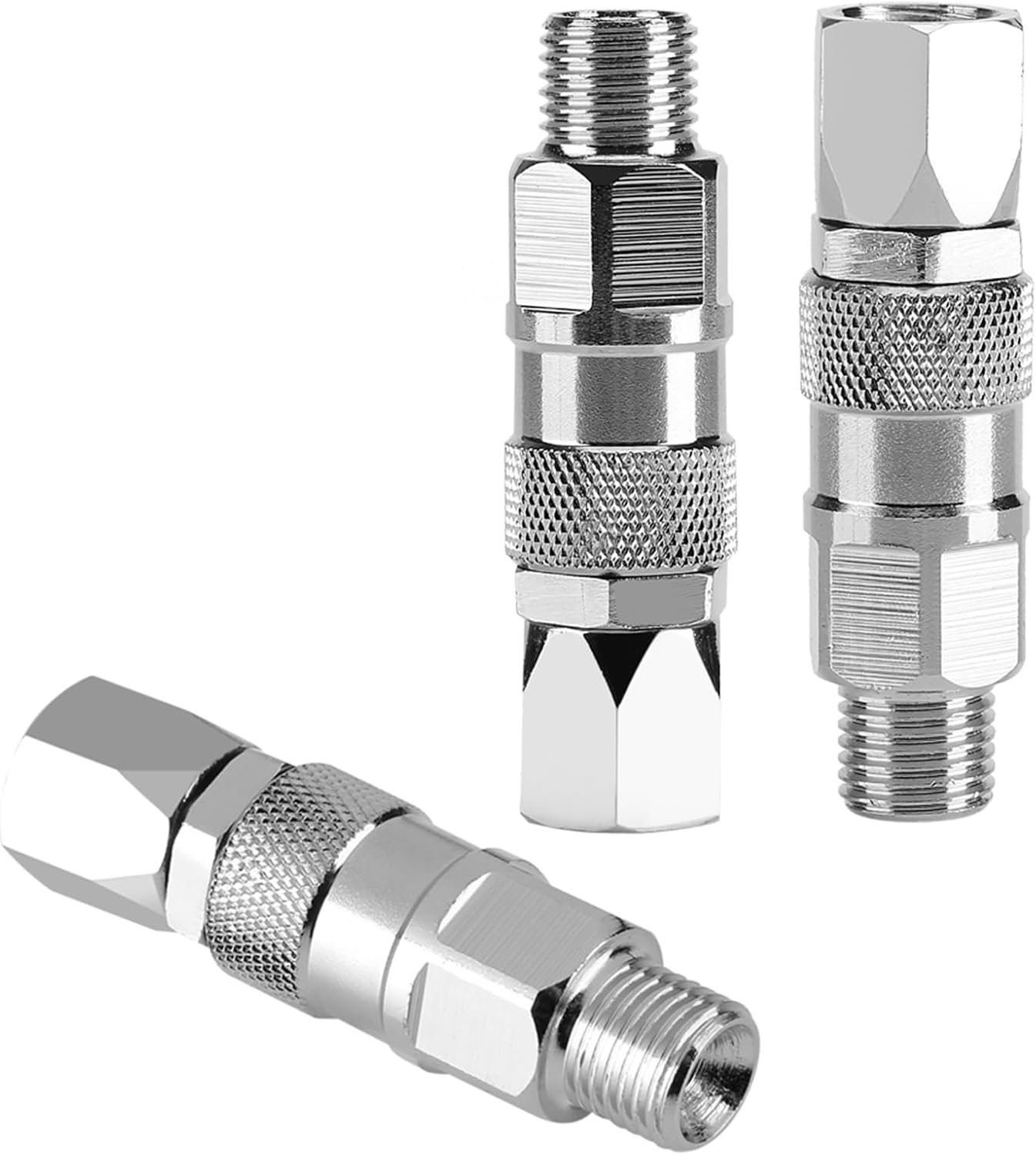 Hyuduo Stainless Steel 1/4-Inch Swivel Joint, Titan Sprayer Joint, Airless Hose Connector with 360 Degree Rotation, Easy Connection, Ideal Replacement Accessory, Compatible with Paint image number 6