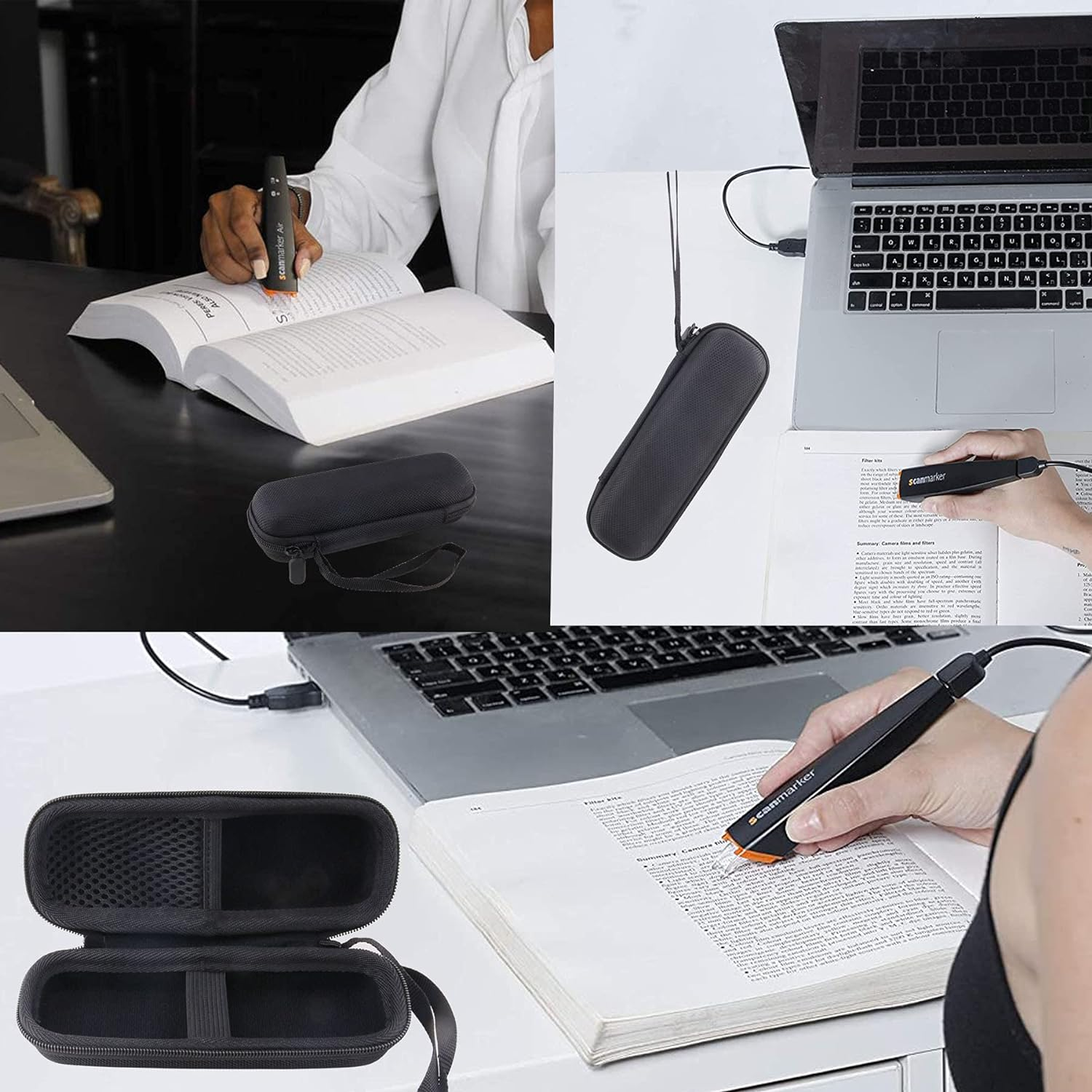 Hard EVA Dedicated Case for Scanmarker Air Pen Scanner OCR Digita Highlighter and Reading Pen Case image number 1