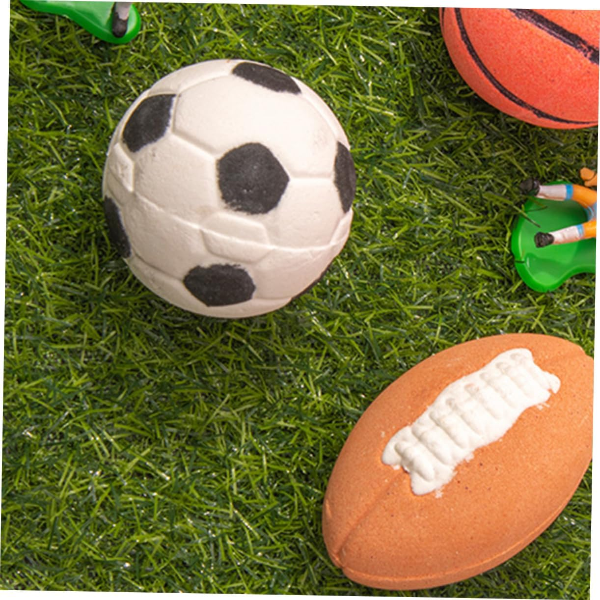 Anneome 2Pcs Football Shape Bath Salt Bomb Rich Foaming Aroma Bathing Salt Bomb for Boys and Girls image number 4