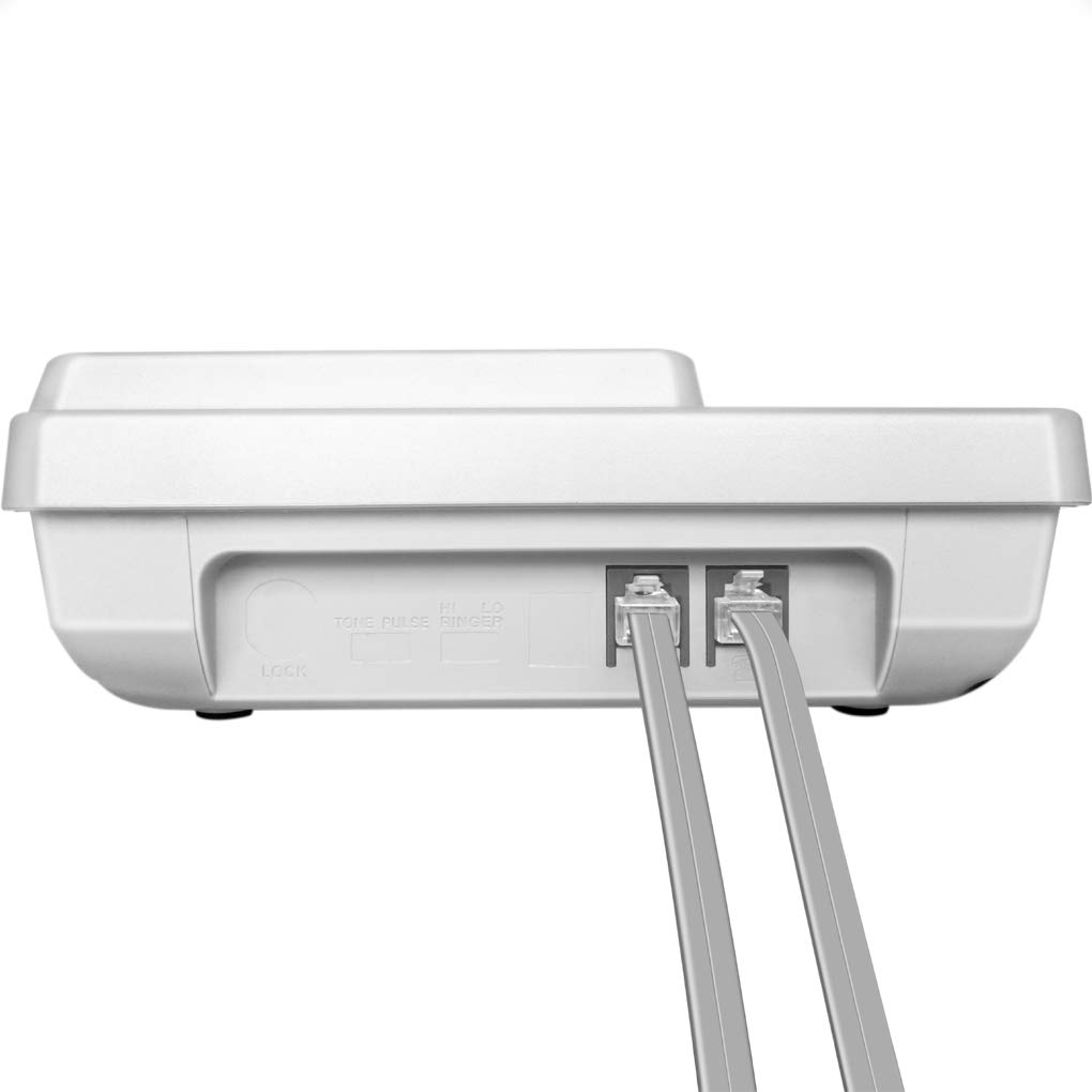 NECABLES 3Pack Phone Cord 2Ft Telephone Cord Phone Cable RJ11 6P4C Male to Male for Landline and Fax - 2 Feet image number 1