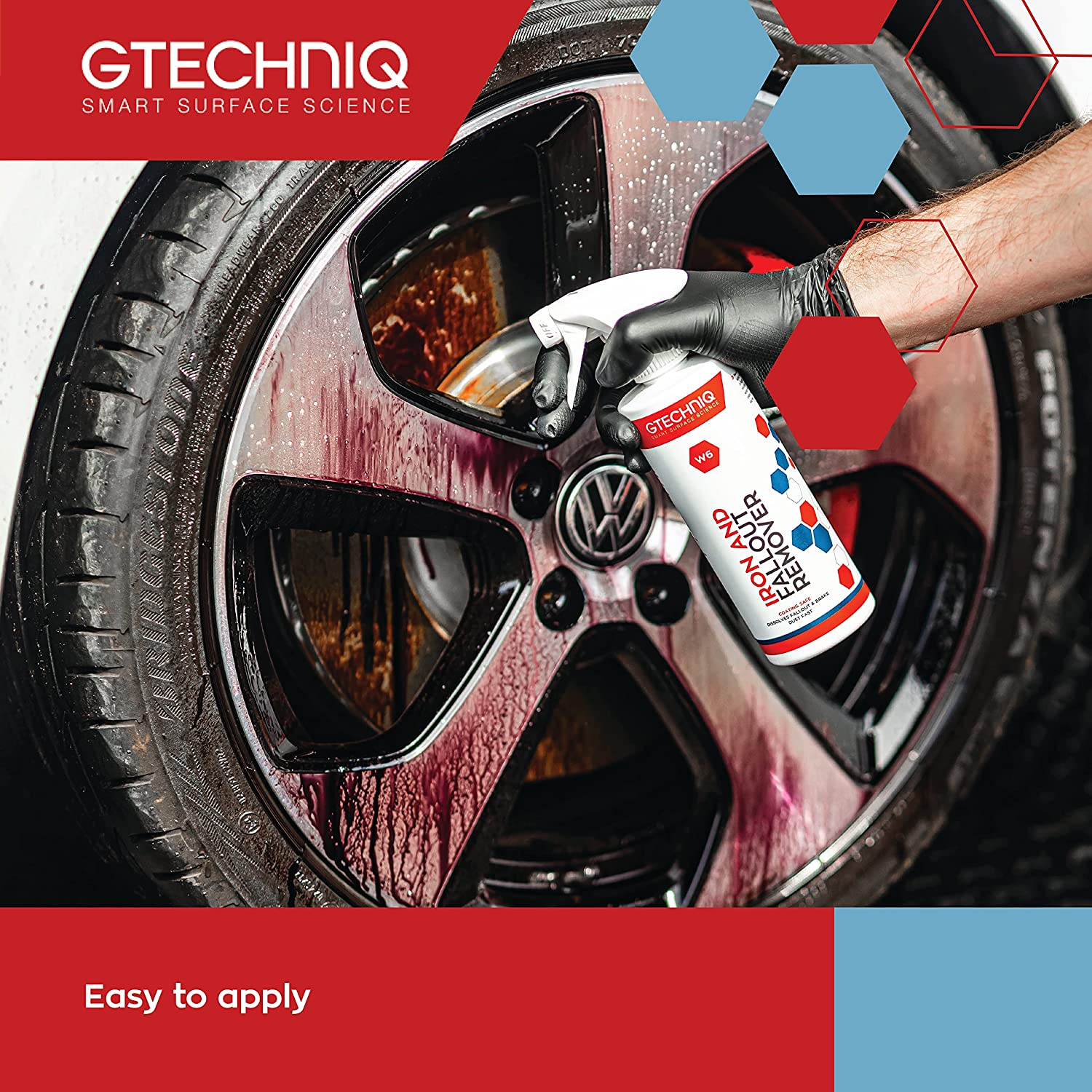 Gtechniq Iron Removing Wheel & Paint Cleaner, 500 Ml. Dissolves Fallout & Brake Dust Fast, Coating Safe. Helps Remove Damaging Contamination Found on Your Paintwork and Wheels. image number 4