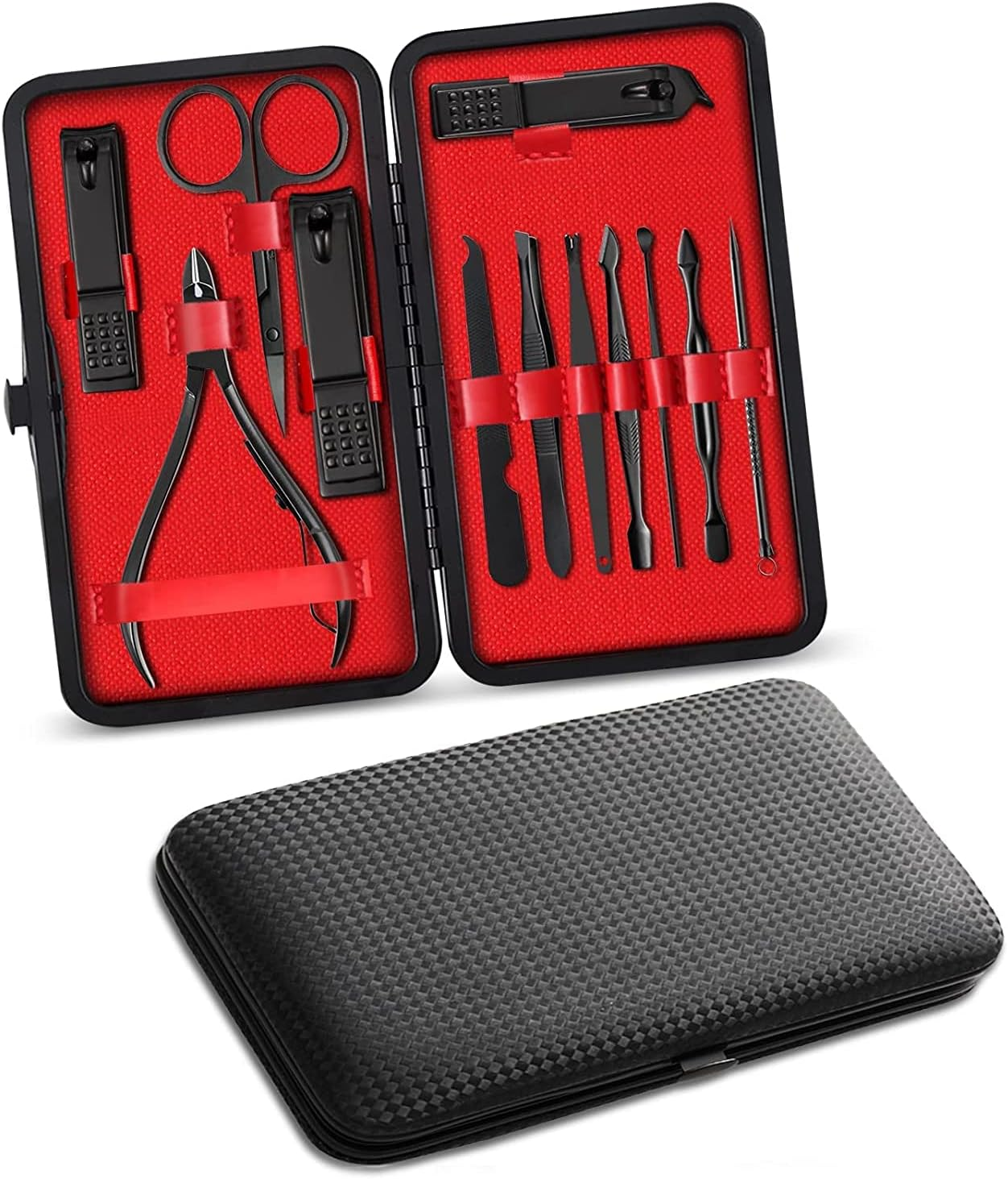 QYLHH 12 in 1 Manicure Set Pedicure Kit Nail Nippers Toenail File Clipper for Foot &Hand Nail Polish image number 4