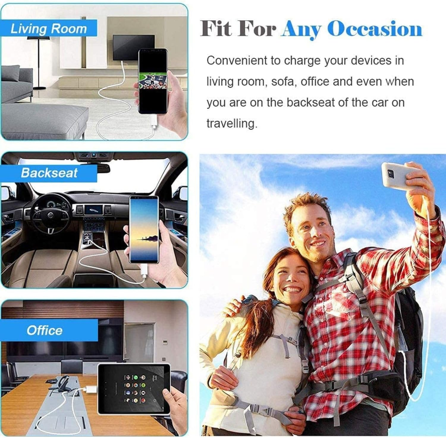 Dragontrading&reg; 3M USB Charger Cable for Amazon Kindle & Kobo E-Readers. Compatible with Various Models. Fast Charging and Data Sync. Ideal for 6" and 9.7" E-Readers. image number 6