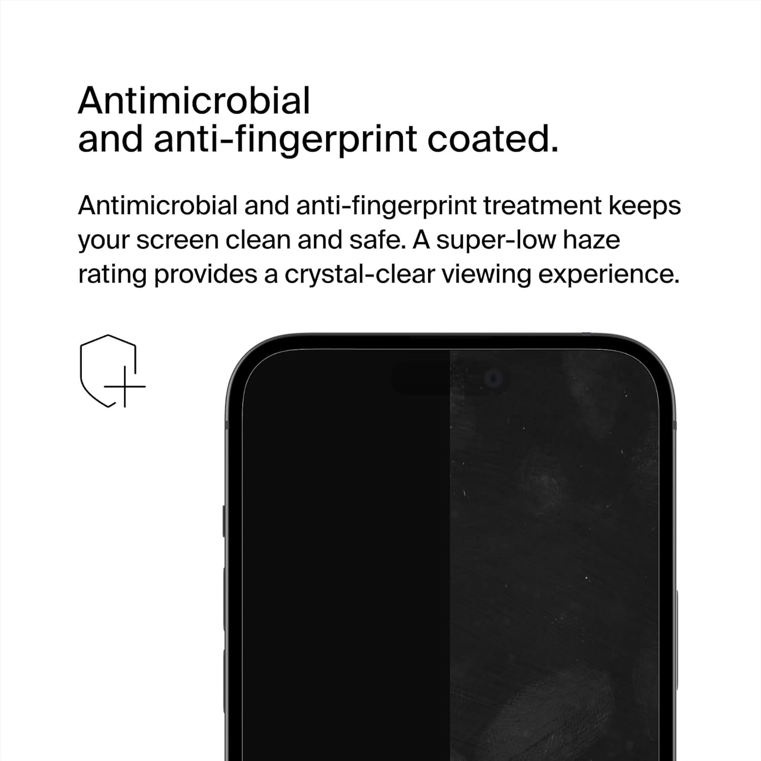 Belkin Screenforce Ultraglass 2 Treated Iphone 15 Pro Screen Protector - Scratch-Resistant, 9H Hardness Tested Glass W/Slim Design - Includes Easy Align Tray for Bubble-Free Application image number 2