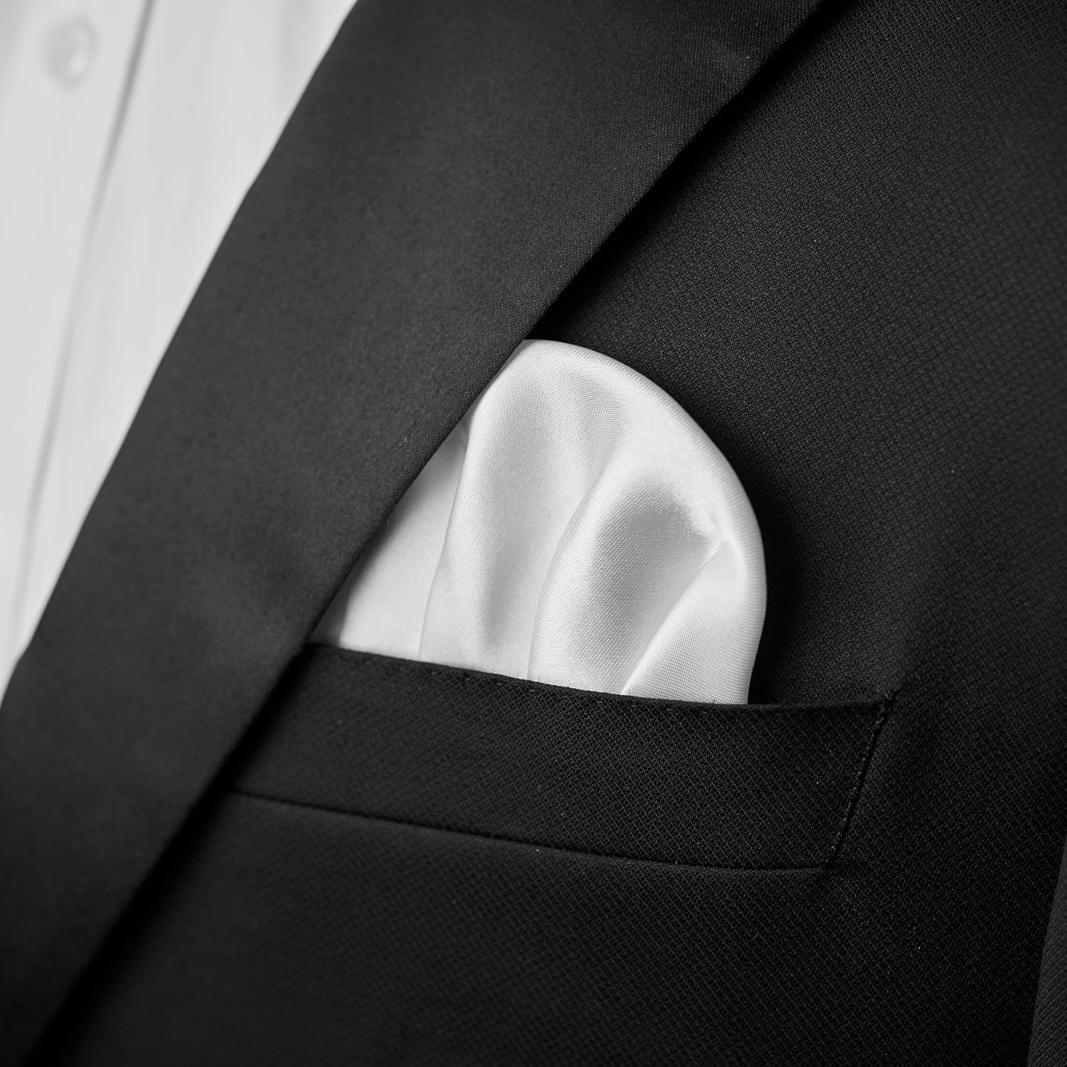 DEVPSISR Prefolded Pocket Square, Men'S Suit Handkerchief Keeper