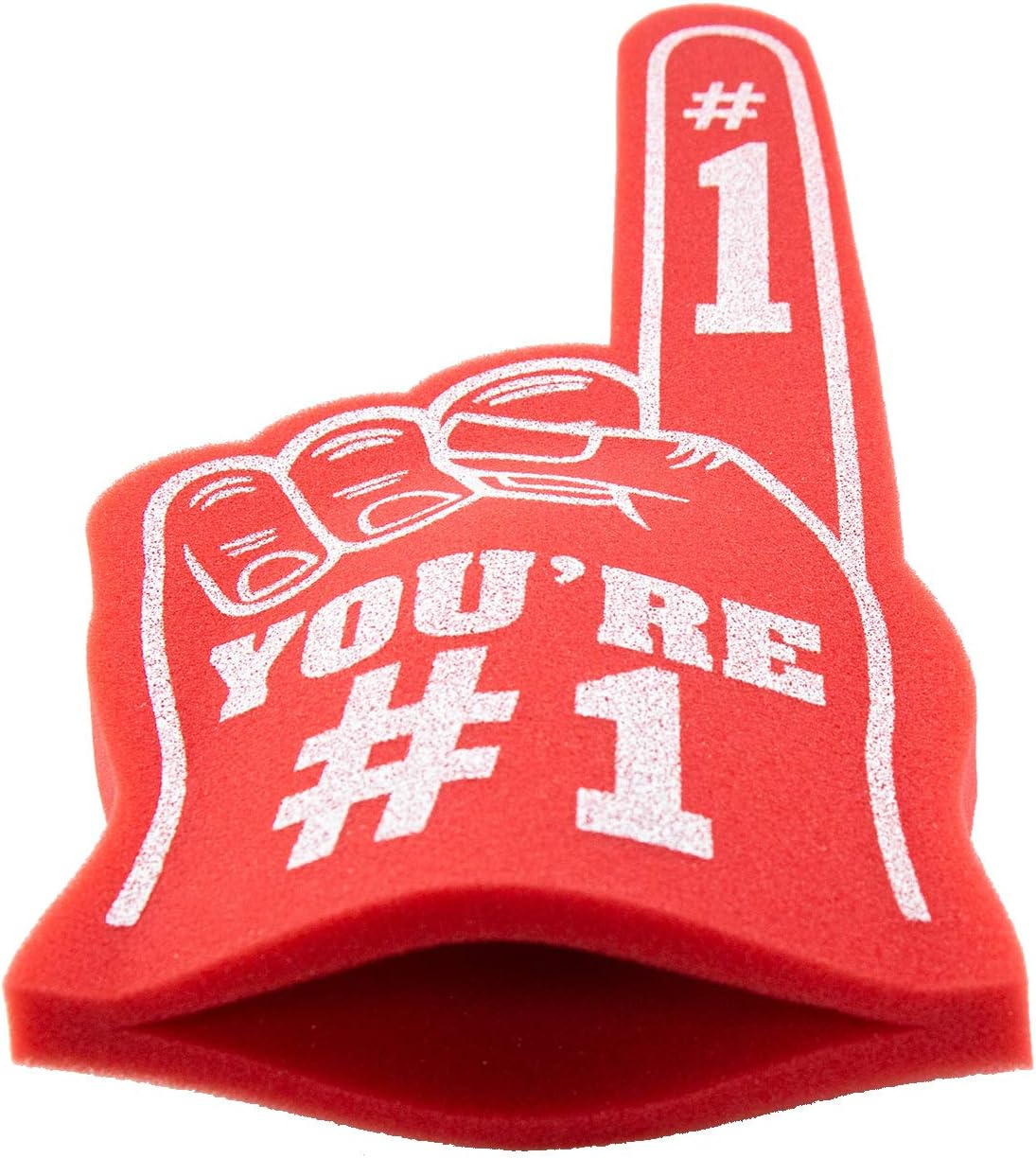 Giant Foam Finger 18 Inch- You'Re Number 1 Foam Hand for All Occasions - Cheerleading for Sports - Exciting Vibrant Colors Use as Celebration Pom Poms- Great for Sports Events Games School Business