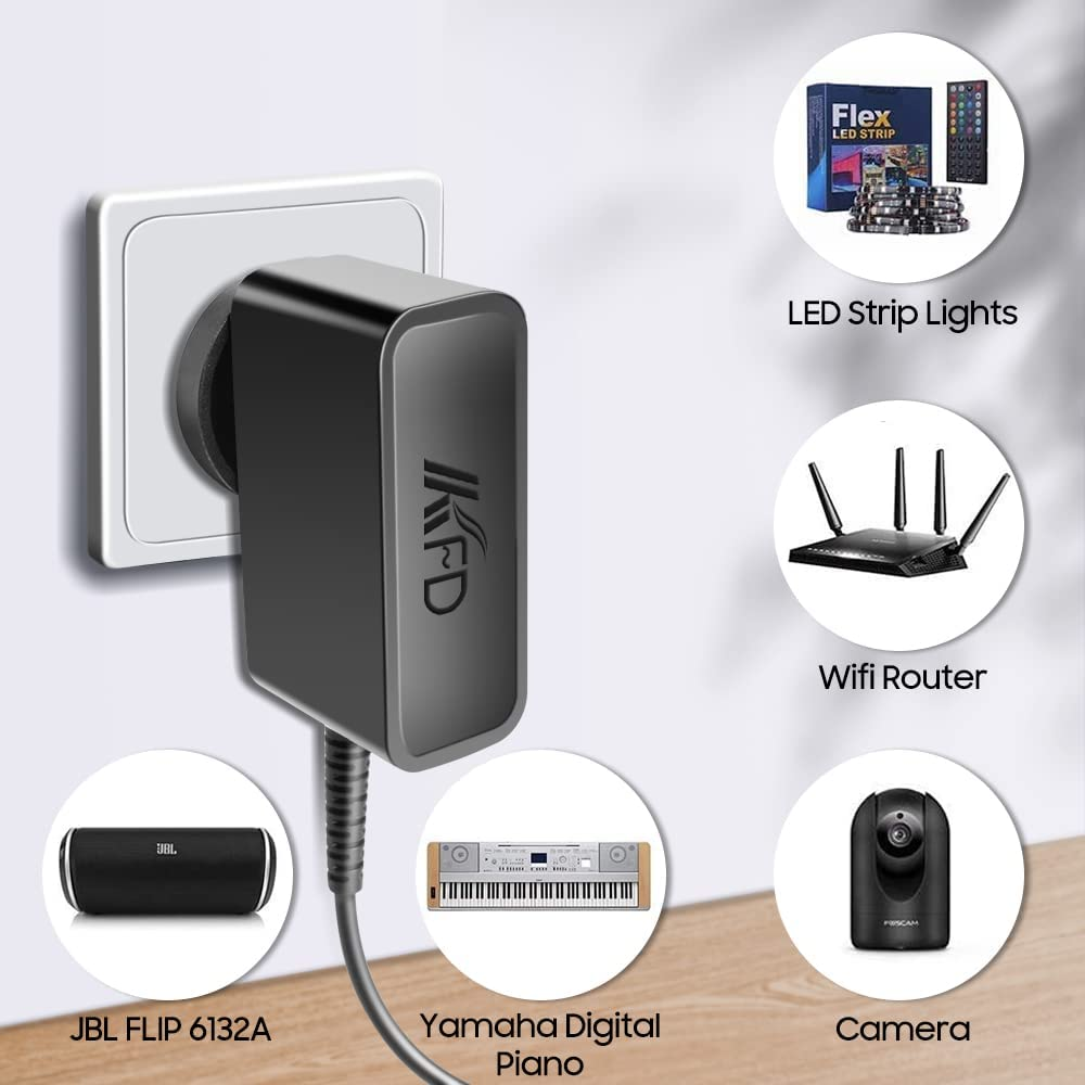 KFD Universal 15V 2A 1A 0.5A AC Power Supply Adapter for Philips HF3321 HF3320 AIMTOM LED Strip Router LCD Monitor Humidifier CCTV Security Camera Wireless Audio Video HUB DC Power Wall Charger Cord image number 4