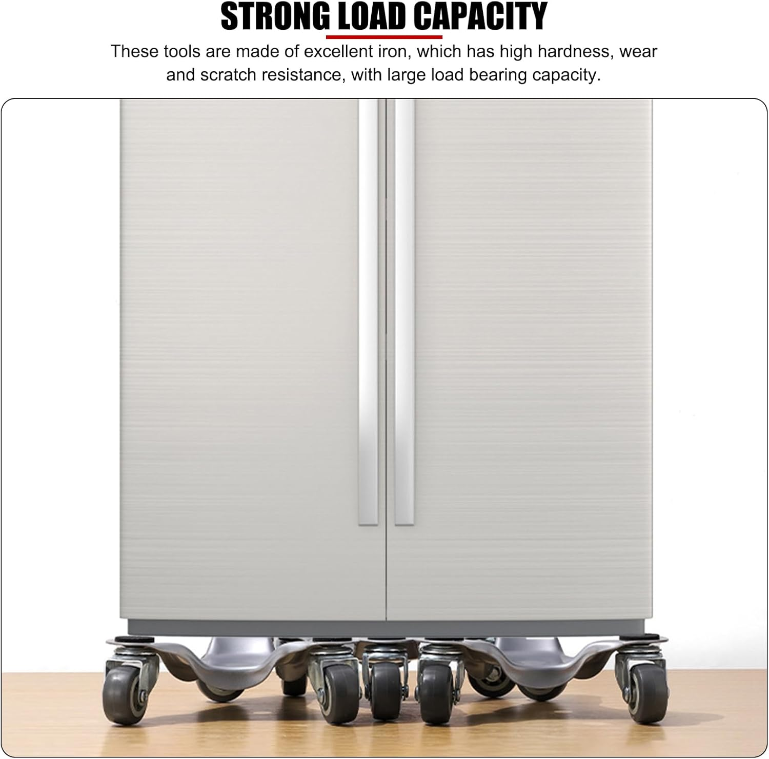 EVTSCAN Set of 4 Triangular Furniture Movers with Swivel Wheels + Furniture Lifter Set, for Sofas, Beds, Cabinets, Tables, for Home, Office, Heavy Objects image number 5