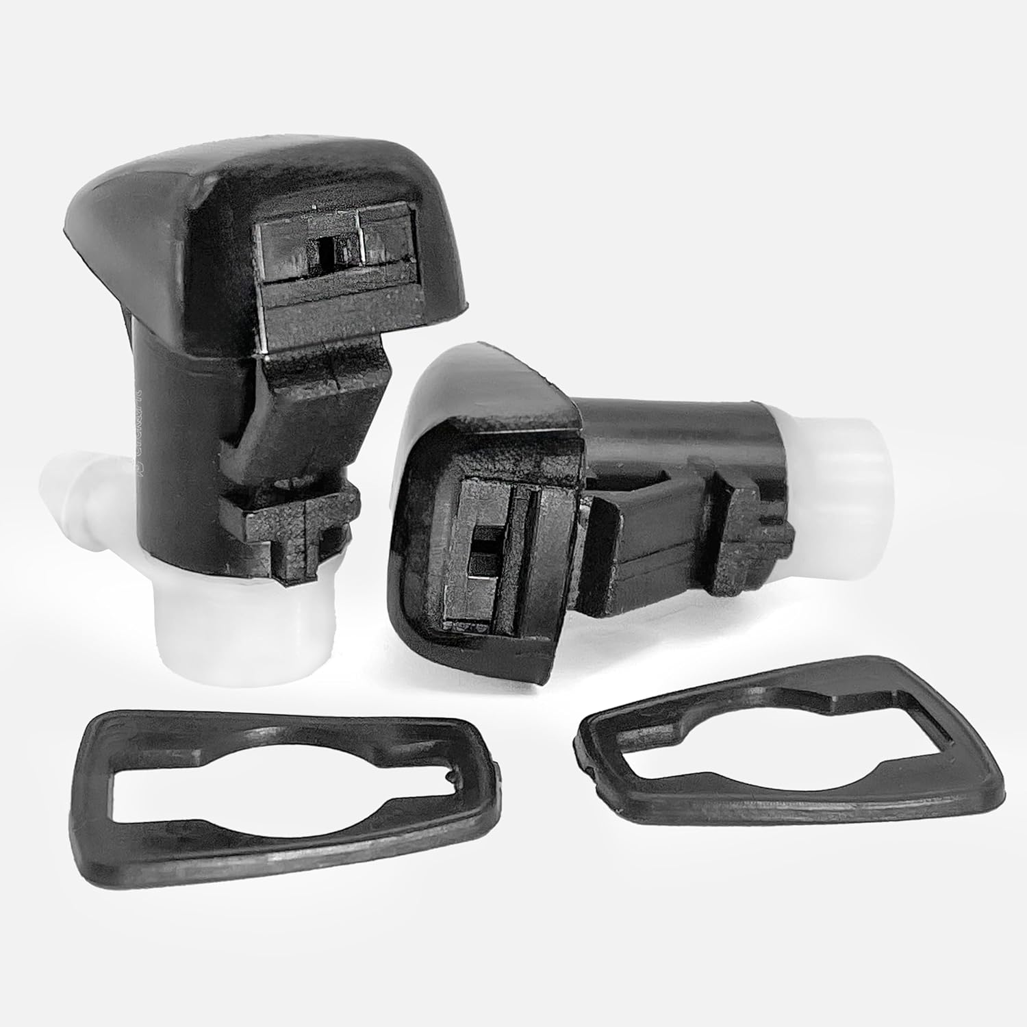 Click&Fit Windshield Nozzle Sprayers Compatible with Jeep 2006-2021, Dodge 2007-2018, Chrysler 300 2011-2017 &ndash; Wiper Washer Water Jets Replacement 68269108AA, 2 Pcs Single Fan image number 2