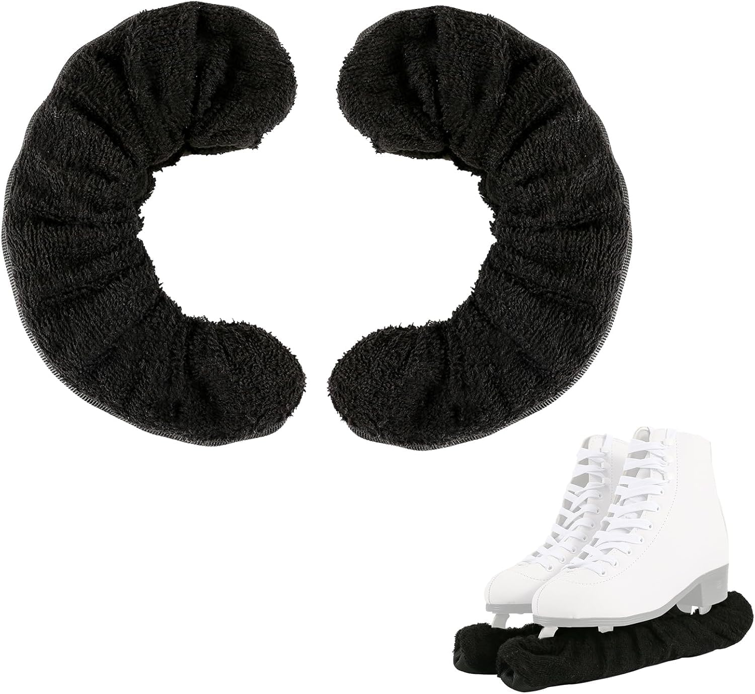 1 Pair Ice Skate Blade Covers, Suitable for Hockey & Figure Skates, Unisex Adult/Youth/Kids, Soft Protector Soaker Guards, Figure Skating Accessories & Safety Covers image number 4