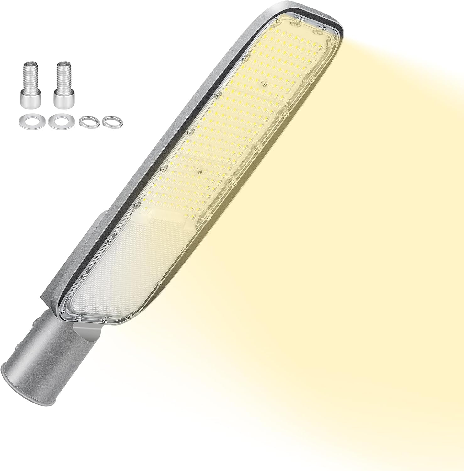 RIGIDON LED Street Light for Outdoor Use, 200 W, 13892 Lm, IP66 Waterproof, Warm White Parking Light for School Street, Parking, Basketball Court, Yard, Square, Garage, Garden, Flood Lights 4000 K image number 3